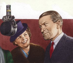 トミー・ハンドリー、ITMAのスター（紙にグワッシュ） 作： Pat (1907-95) Nicolle