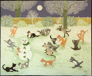 納屋の嵐, 2011 （アクリル、キャラコ）