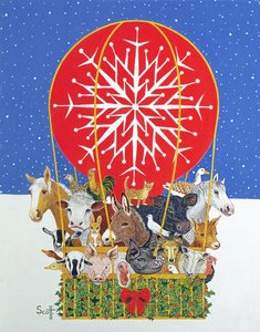 クリスマスの旅（キャンバスに油彩）