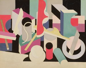 PaintingNature Morte、1920-21（キャンバスに油彩と鉛筆） 作： Patrick Henry Bruce