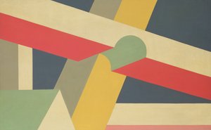 横ビーム、1928-32（キャンバスに油彩と鉛筆）
