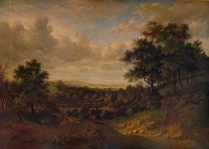 テムズ川の眺め：遠くのグリニッジ、1820年 作： Patrick Nasmyth