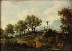 アバーチルス（アバーヒルズ湖）、1824 作： Patrick Nasmyth