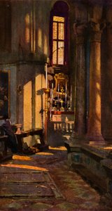 ヴェネツィア、サン・ザッカリーア（カラーリトグラフ 作： Patrick William Adam
