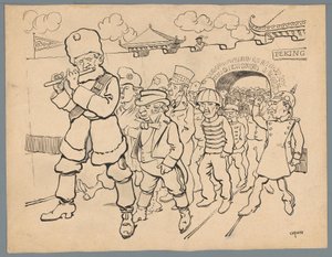 ロシアは中国から国々をおびき寄せる 作： Patricq Kroon (signed by artist)