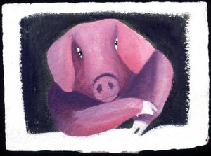 中国占い：豚のサイン。 作： Patrizia La Porta