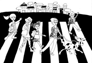 都市、2020年（紙にインク） 作： Patrizia La Porta