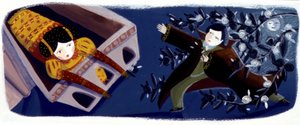 恋人の窓の下にいる王子様。 作： Patrizia La Porta