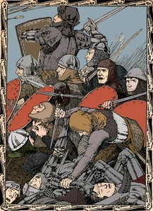 アジャンクールの戦いで、1902 作： Patten Wilson
