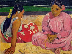 タヒチ：ヴィの女（マンゴーを持つ女性）、ポールゴーギャン、1892