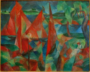 赤い帆 作： Paul Adolf Seehaus