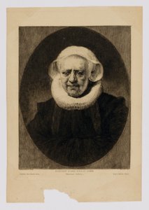 老婦人の肖像 作： Paul Adolphe Rajon