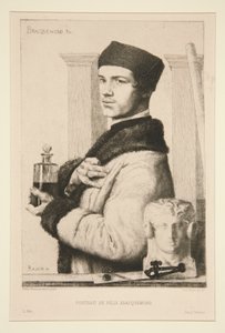 フェリックス・ブラックモンドの肖像 作： Paul Adolphe Rajon