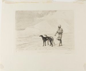 砂漠の犬のリレー 作： Paul Adolphe Rajon