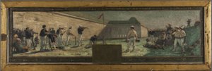 アルクイユ・カシャン市庁舎のスケッチ：1888年、ル・ティール（キャンバスに油彩）