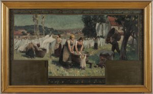 アルクイユ・カシャン市庁舎のスケッチ：レ・ブランシューズ