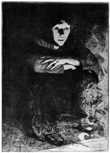 灰の中、c1870-1930 1924 作： Paul Albert Besnard