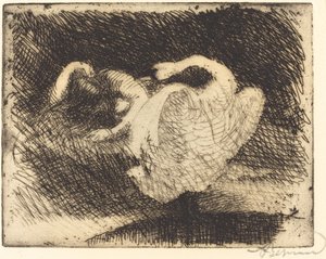 眠るレダ レダが眠りにつく、1913年。 作： Paul Albert Besnard