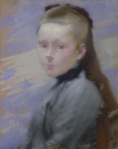 アーティストの娘の肖像 作： Paul Albert Besnard