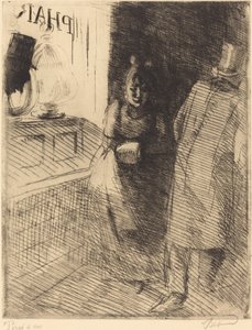 売春ラ売春、c。 1886年。 作： Paul Albert Besnard