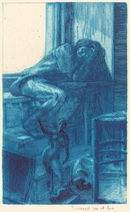 ローマのアトリエ ラトリエ ドゥ ローマ、1885 年。 作： Paul Albert Besnard