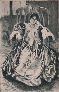 シルクドレス、1887、1946 作： Paul Albert Besnard