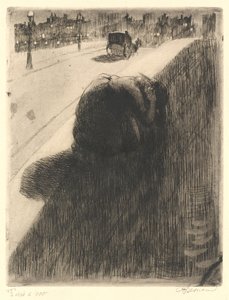 自殺 Le Suicide、c。 1886年。 作： Paul Albert Besnard