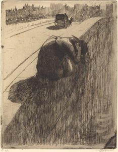 自殺 Le Suicide、c。 1886年。 作： Paul Albert Besnard