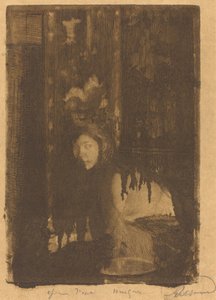 花瓶を持つ女性 La femme au vase、1894 年。 作： Paul Albert Besnard