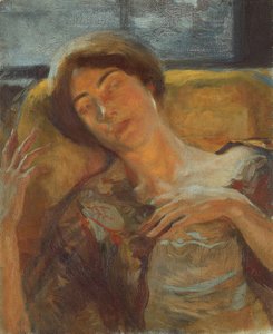 女性の頭、1890年頃 作： Paul Albert Besnard