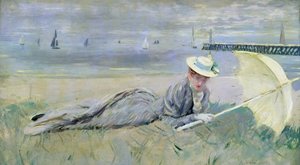 ビーチで 作： Paul Cesar Helleu