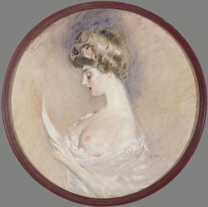 マルト・レテリエの肖像、ニー・フォートン、c。 1900年。 作： Paul Cesar Helleu
