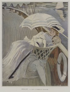 白い傘の下で 作： Paul Cesar after Helleu
