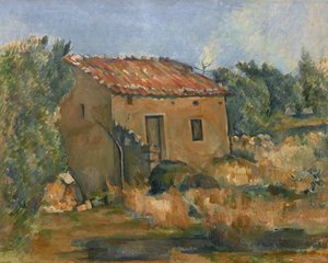 エクスアンプロヴァンス近くの廃屋 作： Paul Cézanne