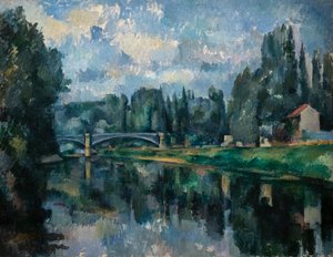 マルヌ川のほとり 作： Paul Cézanne