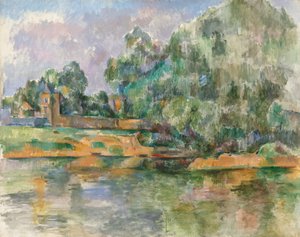 メダンのセーヌ川岸 作： Paul Cézanne