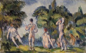 水浴者 作： Paul Cézanne