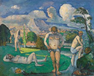 休息する水浴 作： Paul Cézanne