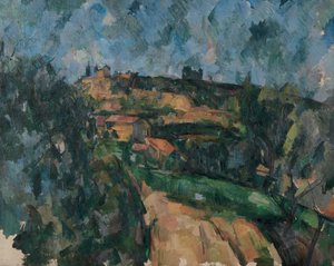 Chemin DesLauvesの頂上にある道路の曲がり 作： Paul Cézanne