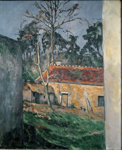 オーヴェルの農園 - 油彩・キャンバス 作： Paul Cézanne