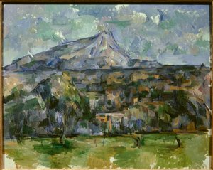 聖なる勝利の山。ポール・セザンヌ（1839-1906）の絵画 作： Paul Cézanne