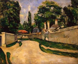 道路沿いの家々」1881年頃（油彩・キャンバス 作： Paul Cézanne