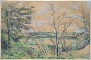 オワーズ渓谷で 作： Paul Cézanne