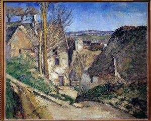 La maison du hangdu ポール・セザンヌ（1839-1906）の絵画 1873年 日 0.55x0.66 m パリ オルセー美術館 作： Paul Cézanne