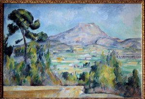 La montagne sainte Victoire ポール・セザンヌ（1839-1906）の絵画 1887-1890日 0,65x0,92 m パリ、オルセー美術館 - サント・ヴィクトワール山。ポール・セザンヌ（1839-1906）の絵画 作： Paul Cézanne