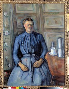 La woman à la cafetiere ポール・セザンヌ（1839-1906）の絵画 1890年 日。1,30 x 0,96 m Paris, musee d