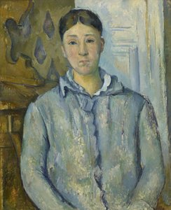 ブルーのマダム・セザンヌ 作： Paul Cézanne