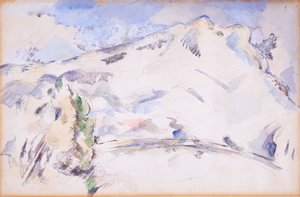 モン サント ヴィクトワール (サント ヴィクトワール山) 作： Paul Cézanne