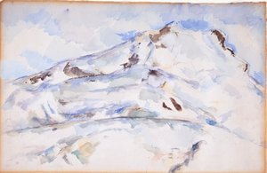 モン サント ヴィクトワール (サント ヴィクトワール山) 作： Paul Cézanne