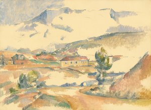 ガルダンヌ近くから見たサント・ヴィクトワール山 作： Paul Cézanne
